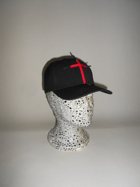 Red Cross Lace Hat