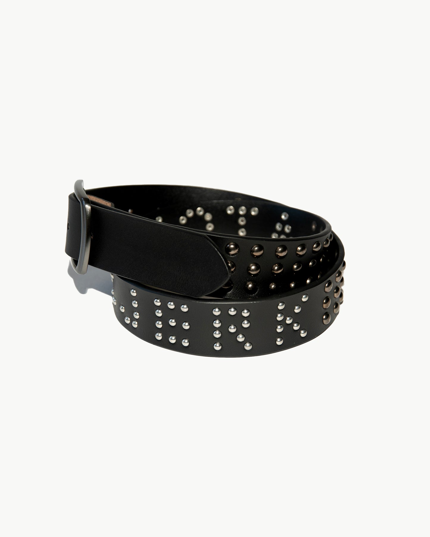 Black Atomic Jerk Studded Belt