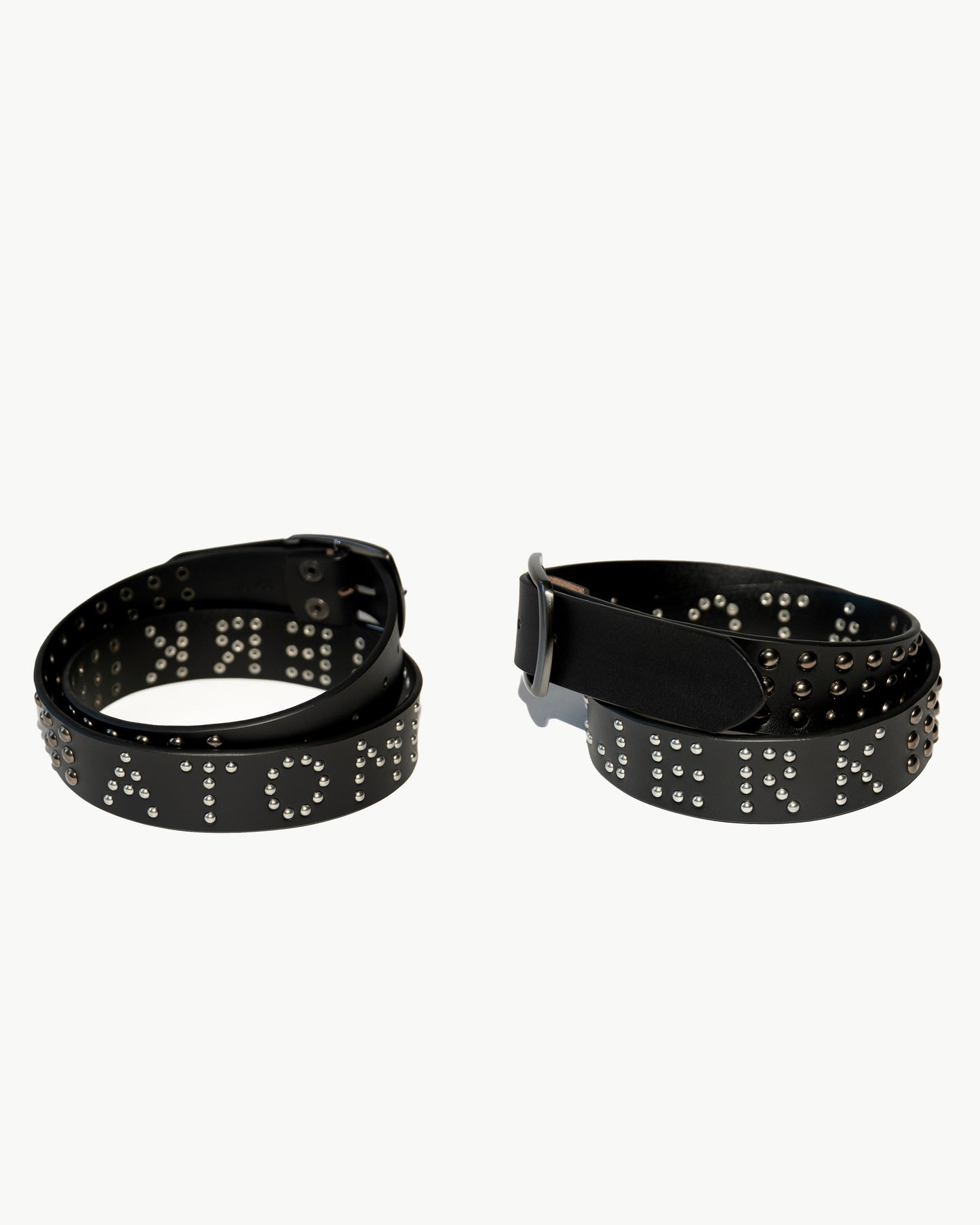 Black Atomic Jerk Studded Belt