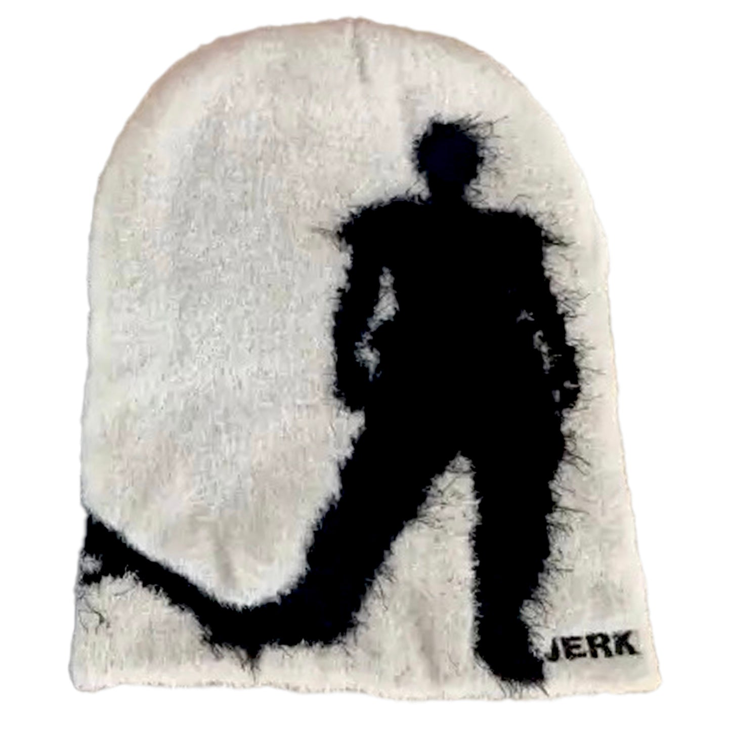 WHITE Sk8board JERK MoHair Beanie